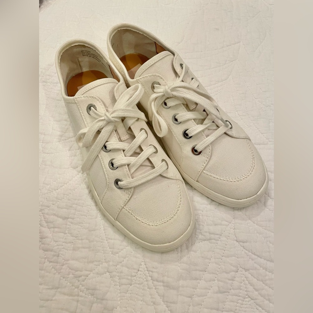 Dolce Vita White Canvas Sneakers